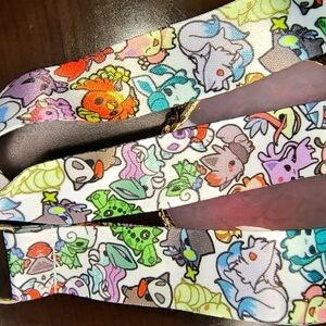 Colorful Unique Long Cartoon Character Lanyard Pokemon Anime
